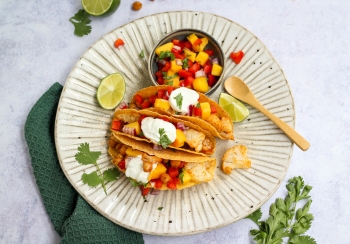 Taco's met geroosterde bloemkool & mango salsa
