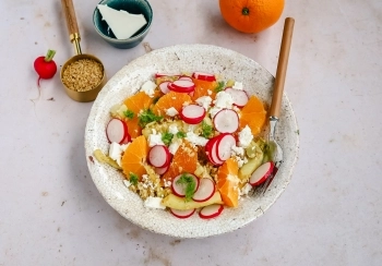 Bulgur salade met venkel & sinaasappel