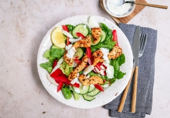 Kipgyros salade