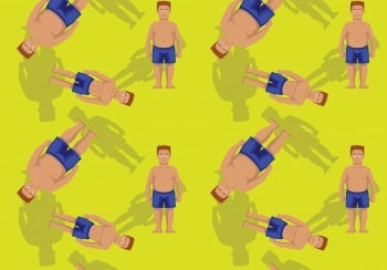 slanke maar dikke buik