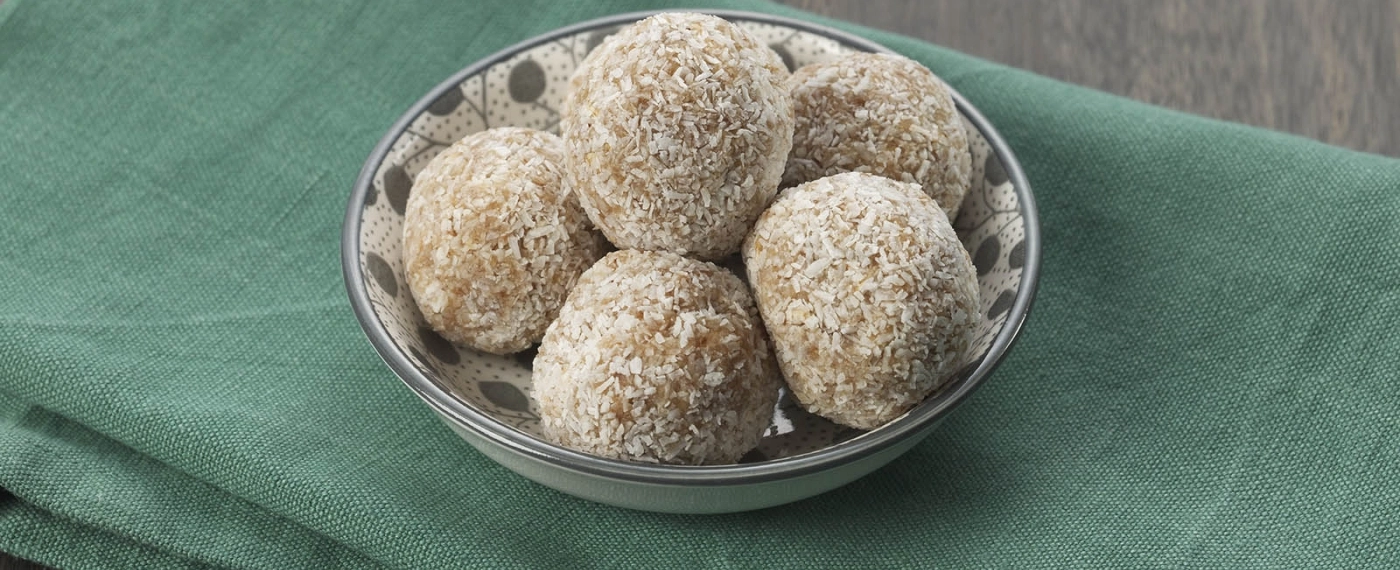 Dadelballetjes met kokos