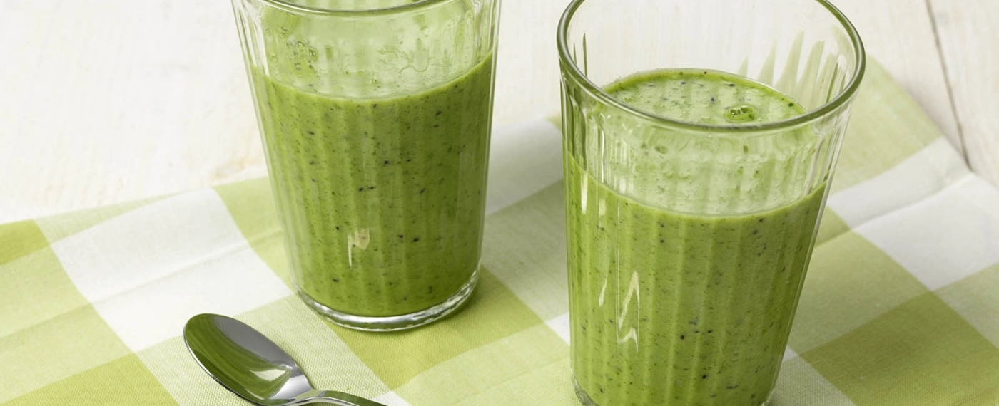Groene smoothie met banaan