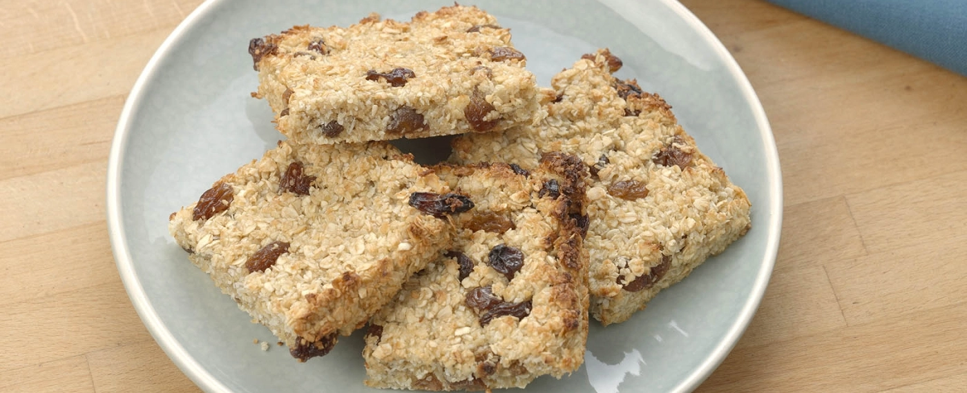 Havermout & kokoskoek met rozijnen