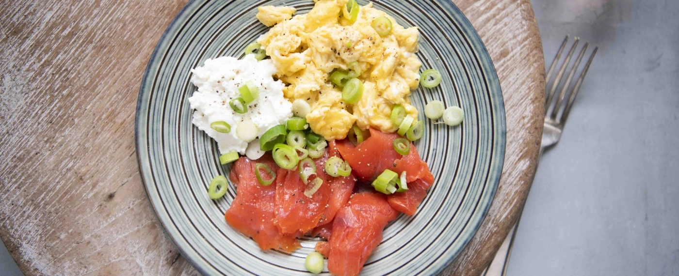 Snelle start met gerookte zalm