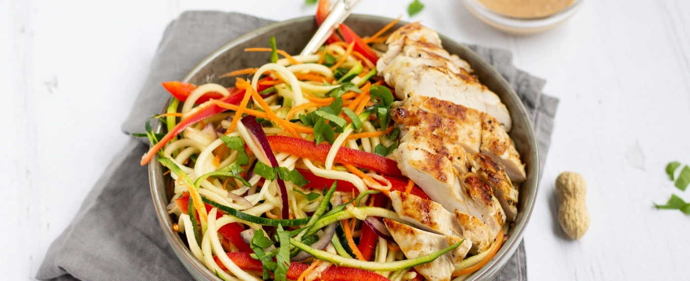 Thaise salade met kipfilet