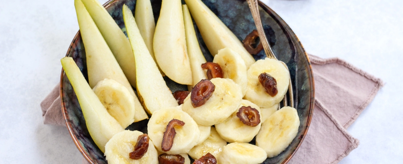 Peer met banaan & dadels