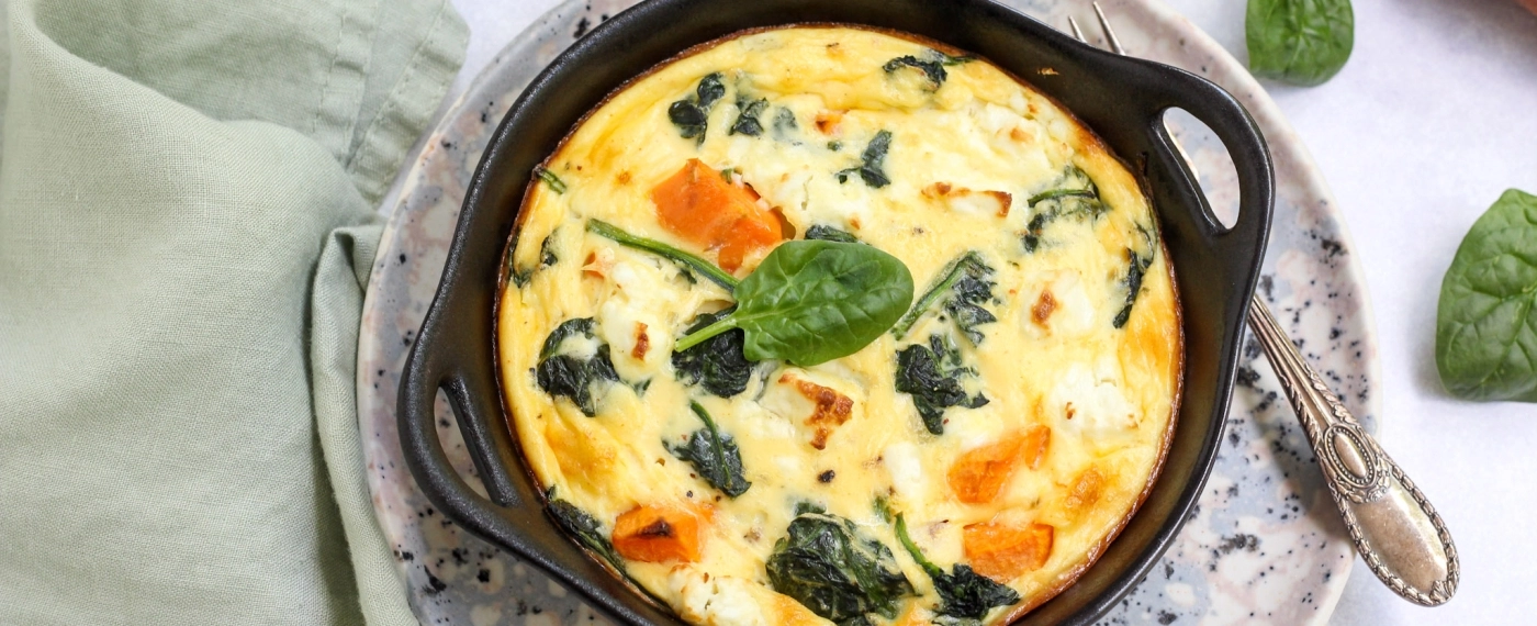 Zoete aardappel frittata