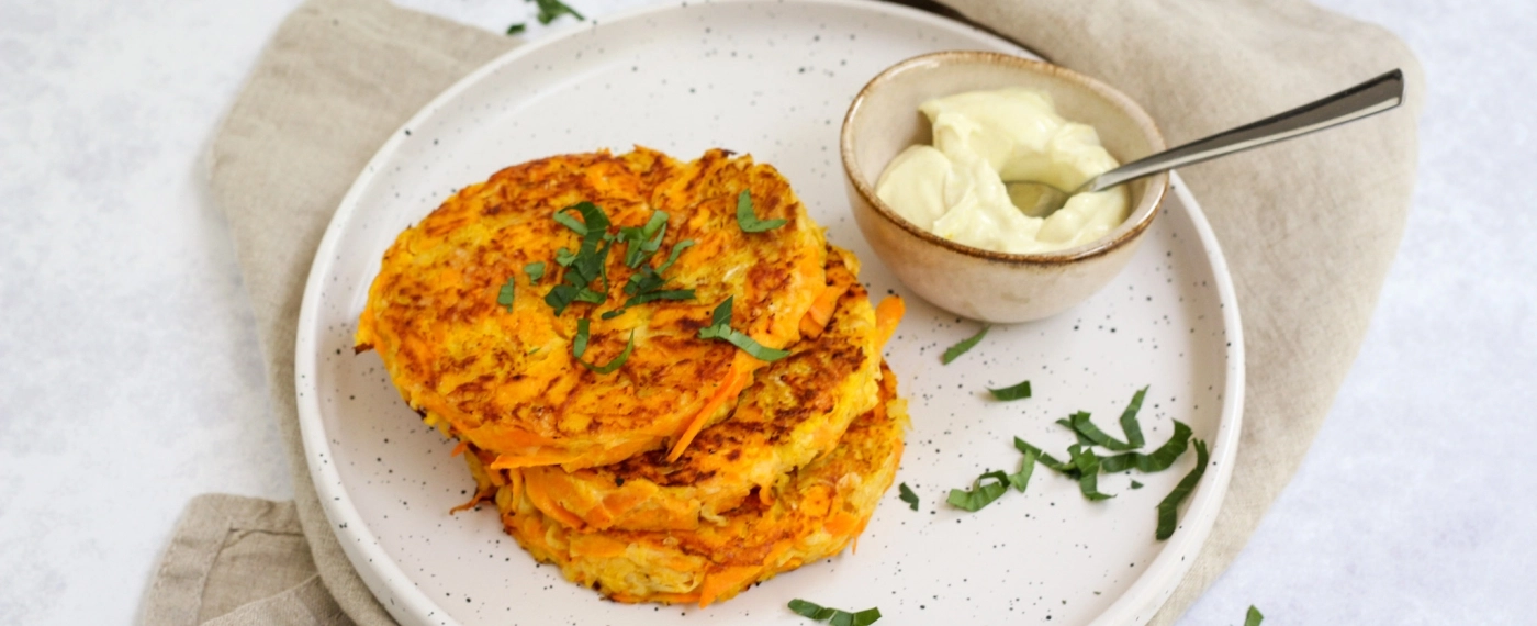 Zoete aardappel rösti met zuurkool & mosterddipje