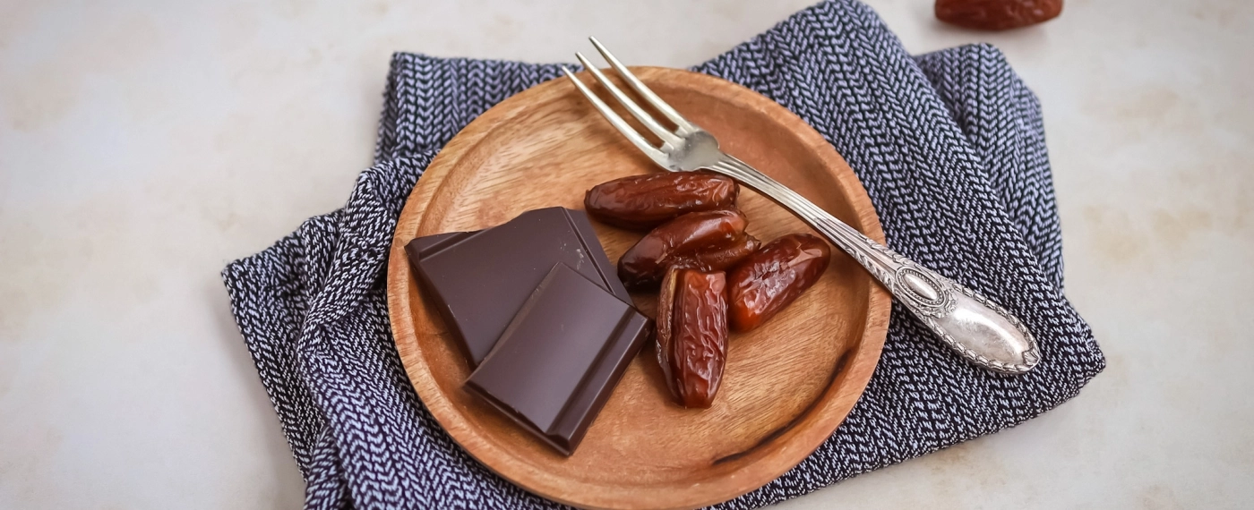 Dadels met pure chocolade