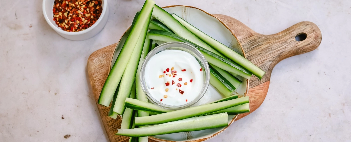 Yoghurtdipje met komkommer