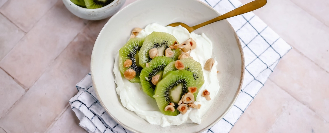 Kwark met kiwi