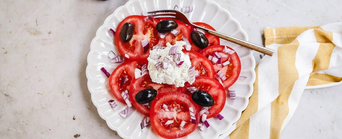 Tomaat & geitenkaassalade
