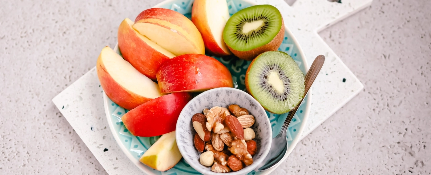 Appel met kiwi & noten