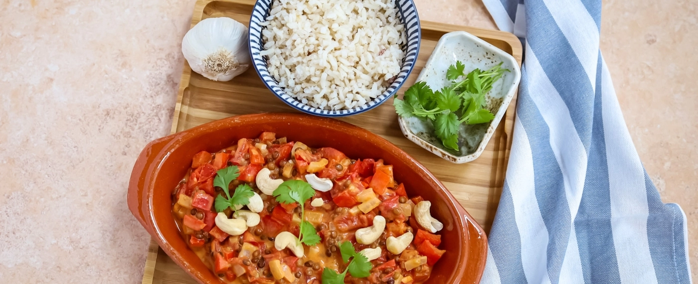 Vegan rode curry
