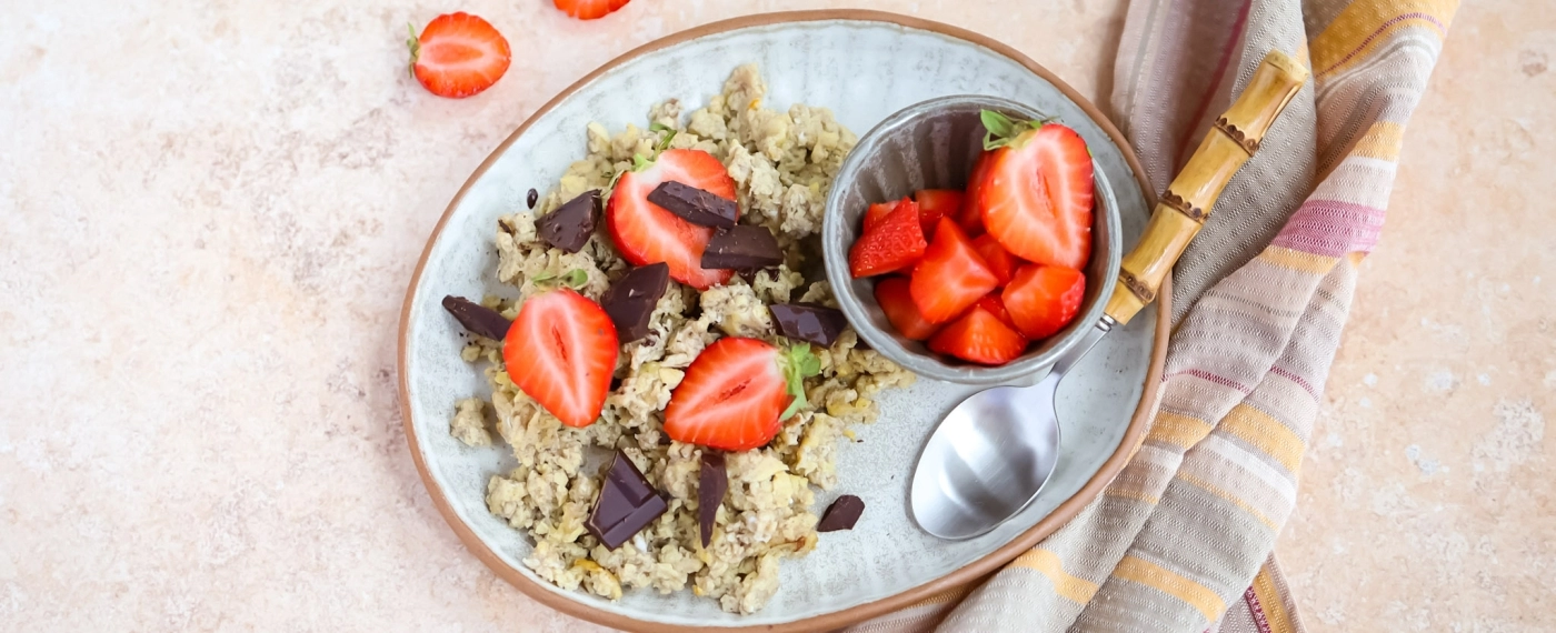 Zoete scrambled eggs
