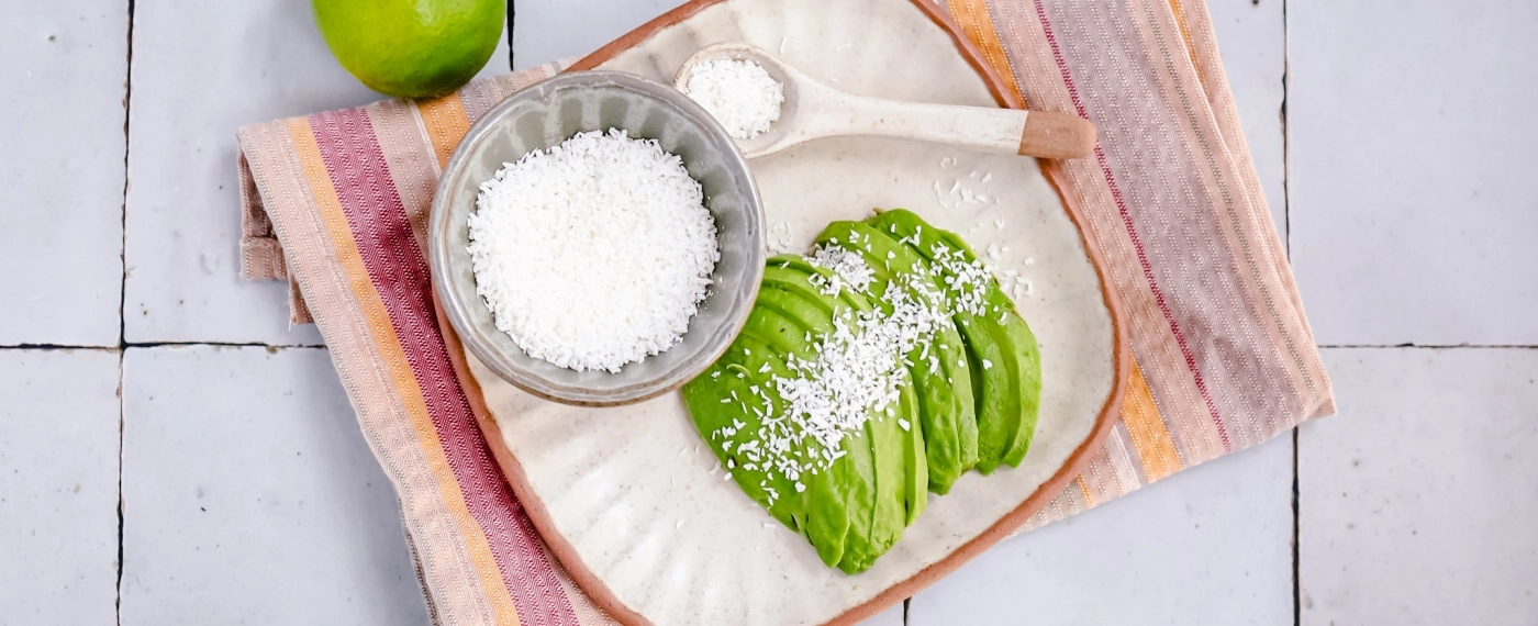 Avocado met limoen & kokos