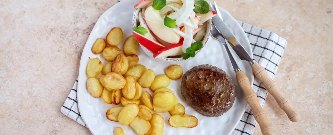 Venkelsalade met rundertartaar