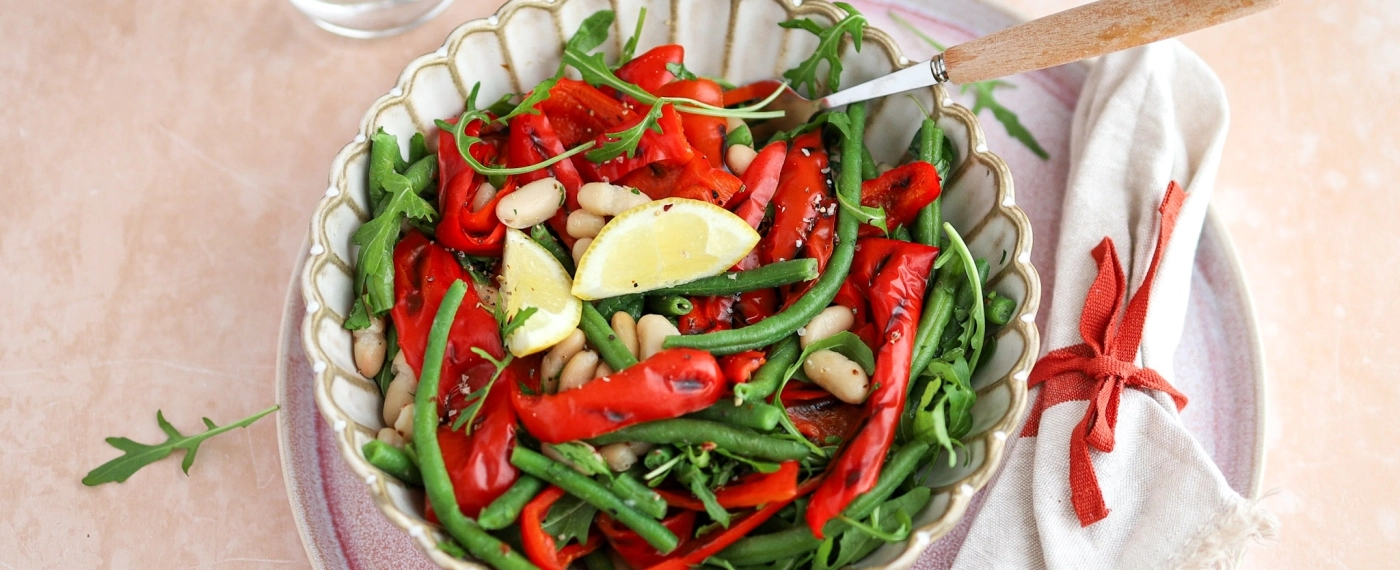 Bonensalade met paprika