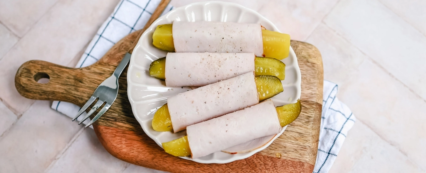 Kalkoenrolletjes met augurk