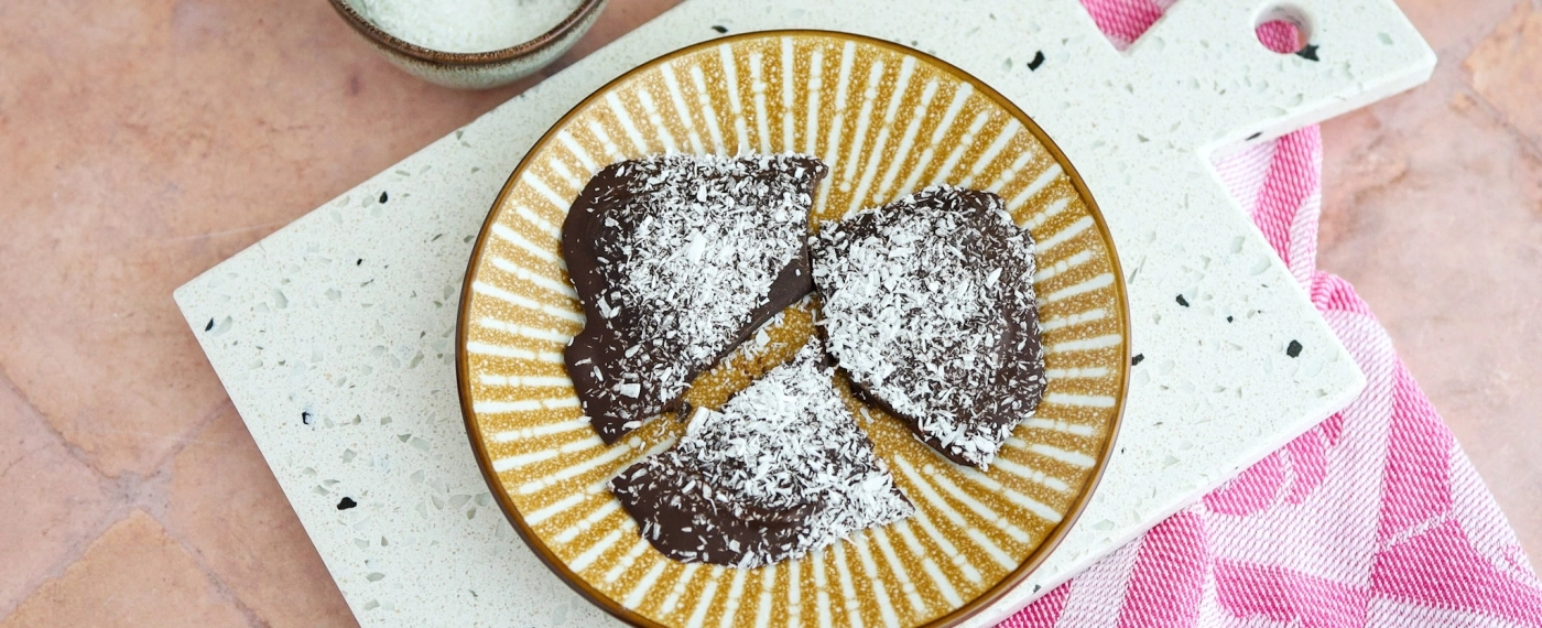 Pure chocolade met kokos