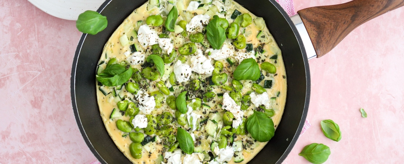 Makkelijke frittata met geitenkaas