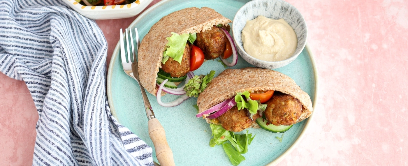 Pita met falafel