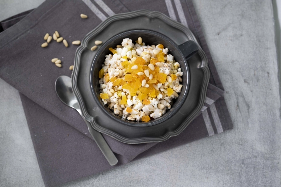 Abrikozen 'salade' met feta