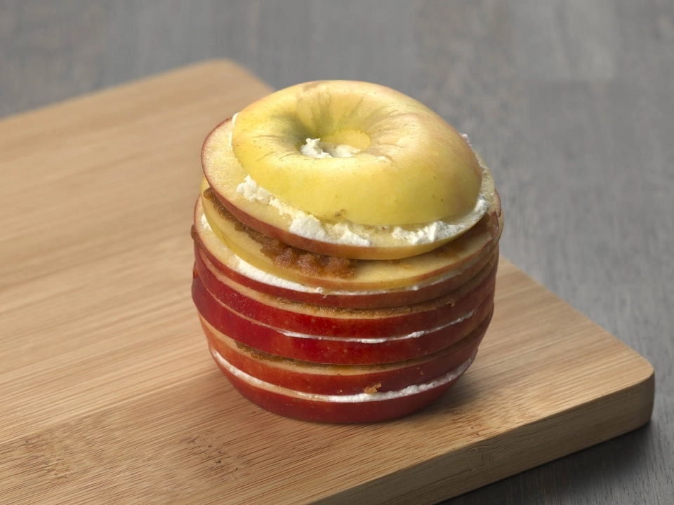 Appeltaartje met pindakaas & ricotta