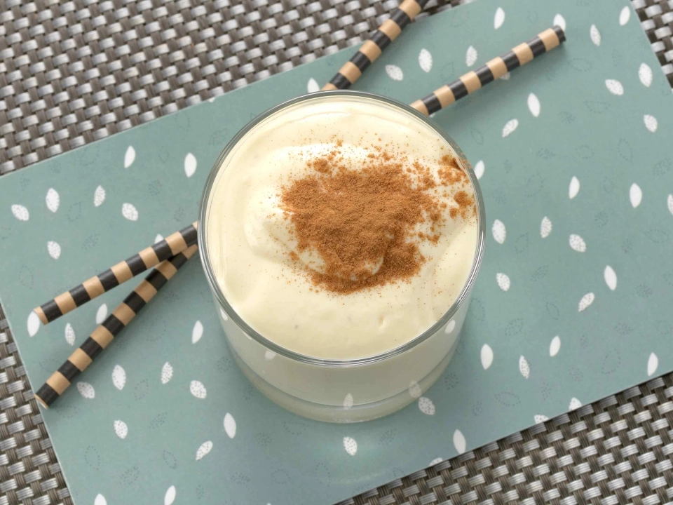 Eiwitshake met mango, banaan & kaneel