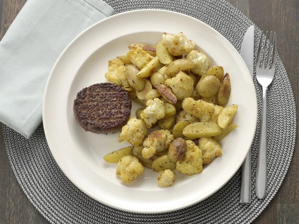 Geroosterde bloemkool met kerrie & tartaar