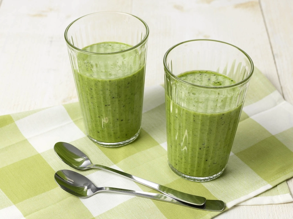 Groene smoothie met banaan