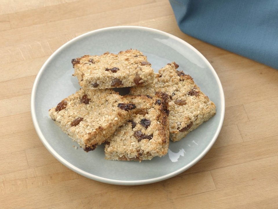 Havermout & kokoskoek met rozijnen