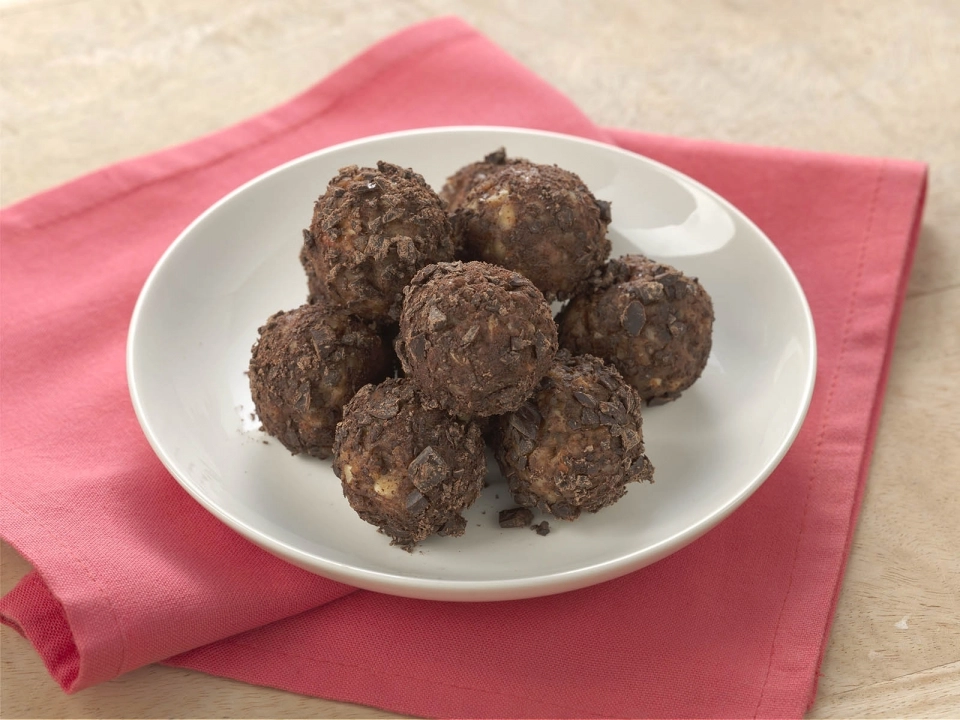 Pindakaastruffels met pure chocolade