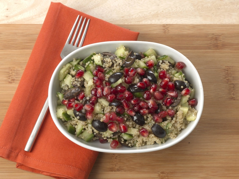 Quinoa met granaatappelpitjes