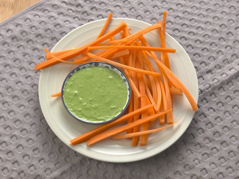 Spinaziecrème met wortel