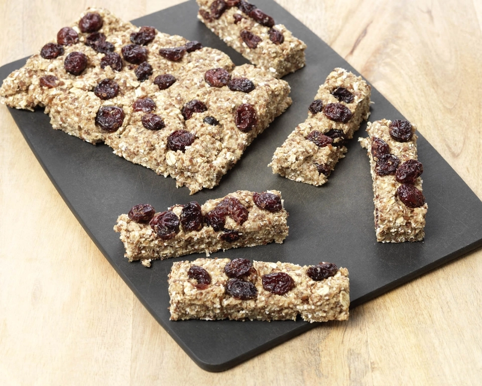 Sportbars met lijnzaad & cranberry’s