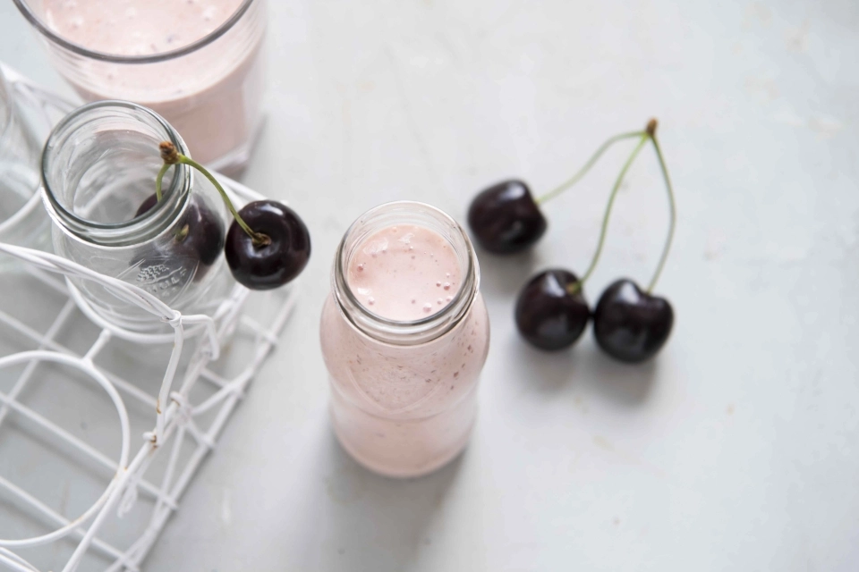 Wortel & kersen ontbijt smoothie