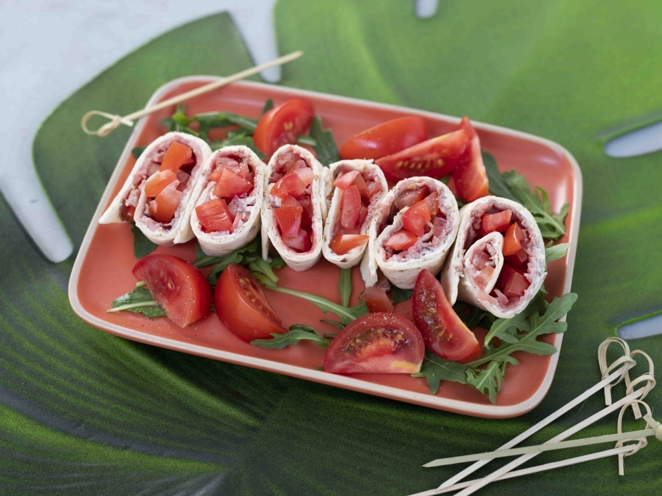 Wrap met zuivelspread & rosbief