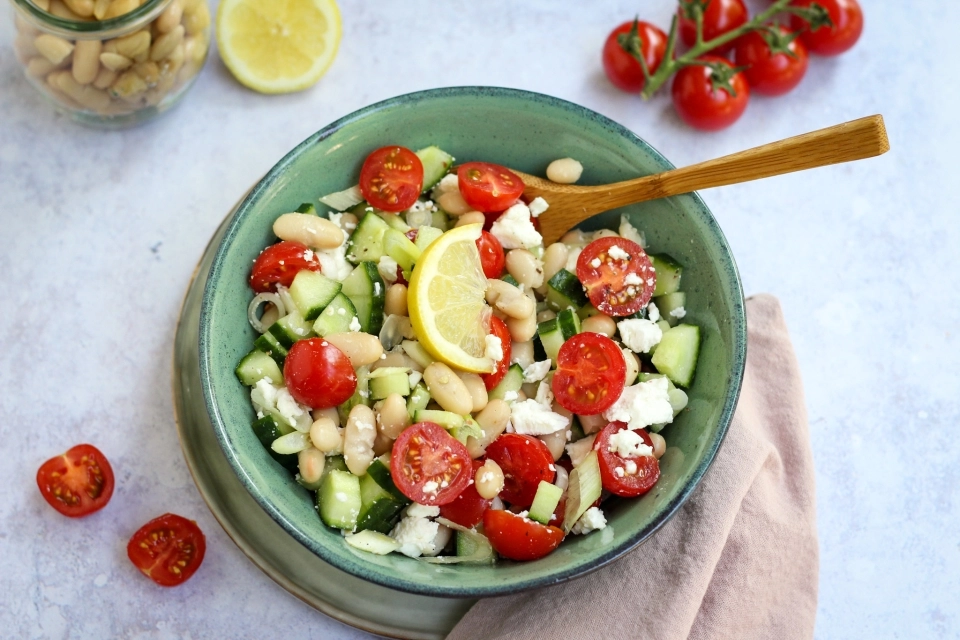 Cannellini bonen salade met feta