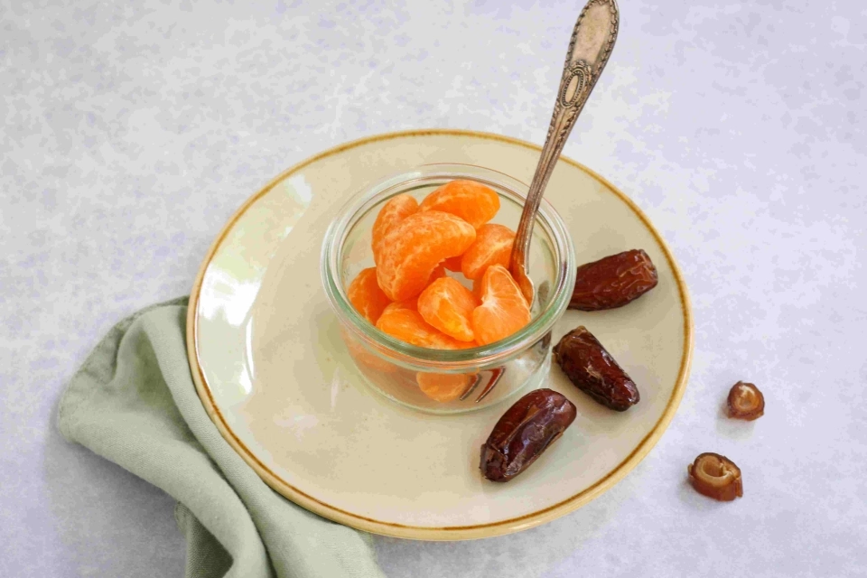 Mandarijn met dadels