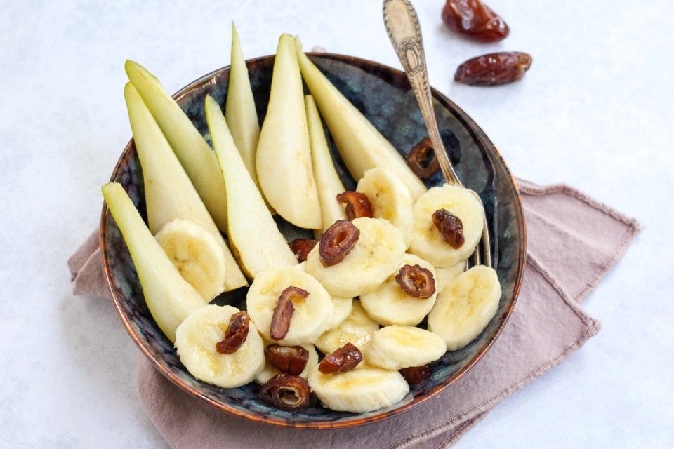 Peer met banaan & dadels