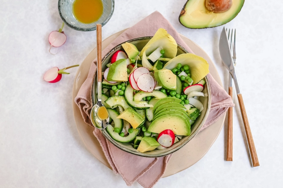 Groene witlof salade