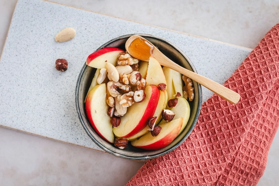 Appelpartjes met noten & honing