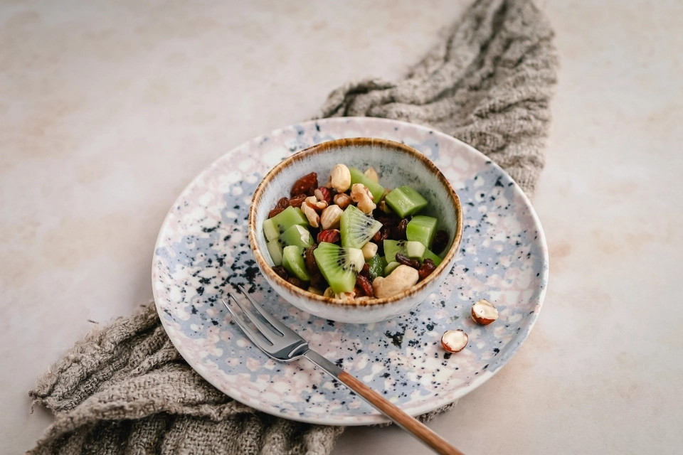 Kiwi met noten & rozijnen