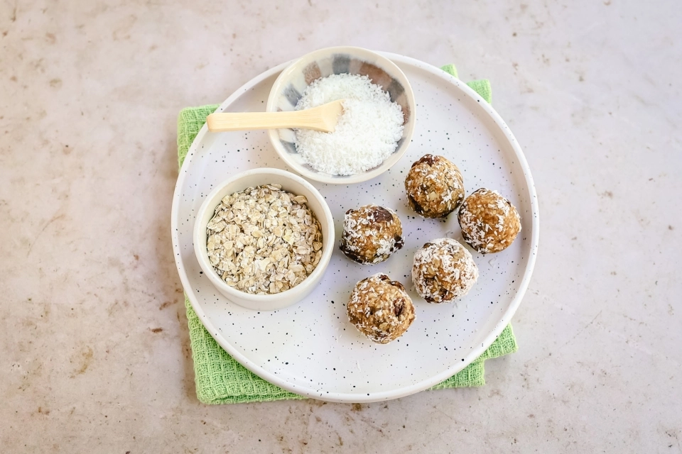 Pindakaas & havermoutballetjes