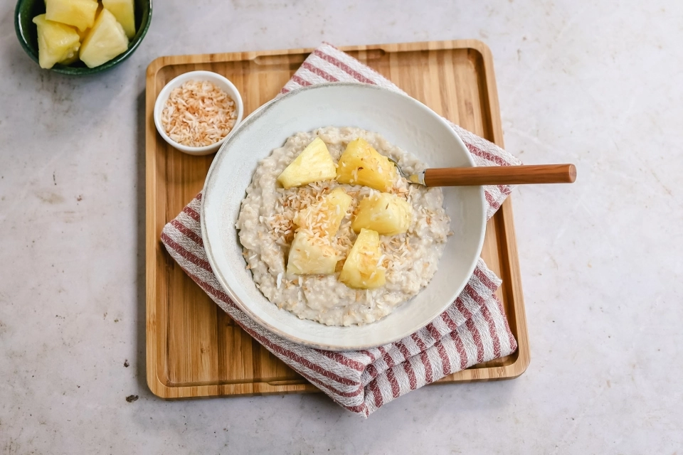 Havermout met ananas & kokos