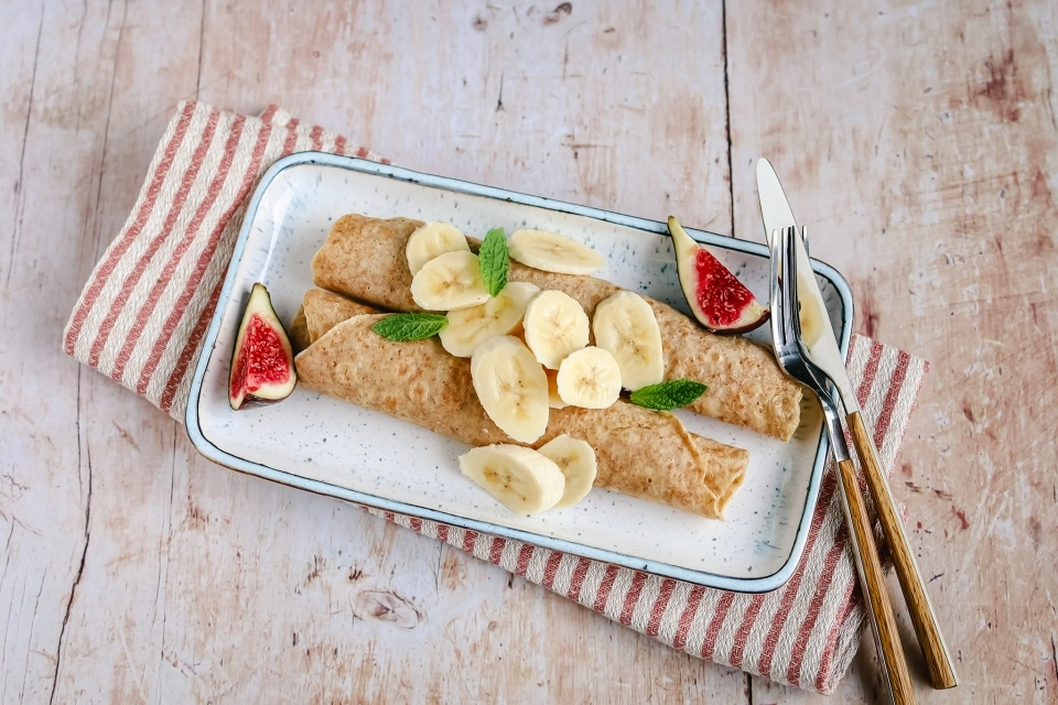 Pannenkoeken met banaan