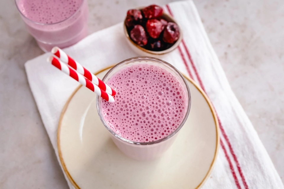 Kersen ontbijt shake