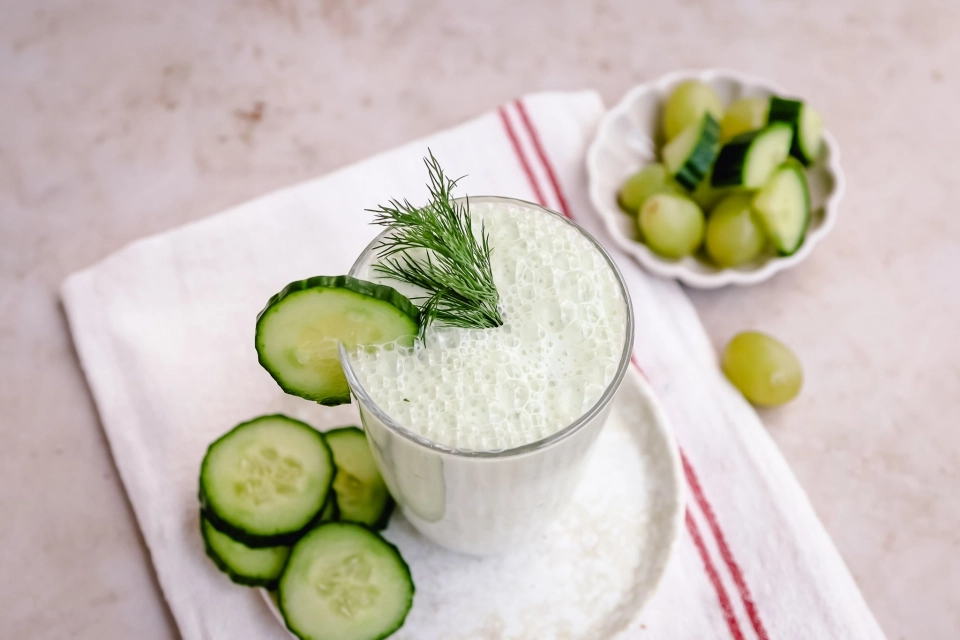 Komkommer ontbijt shake