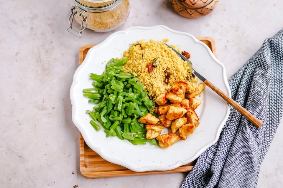Couscous met kip & snijbonen